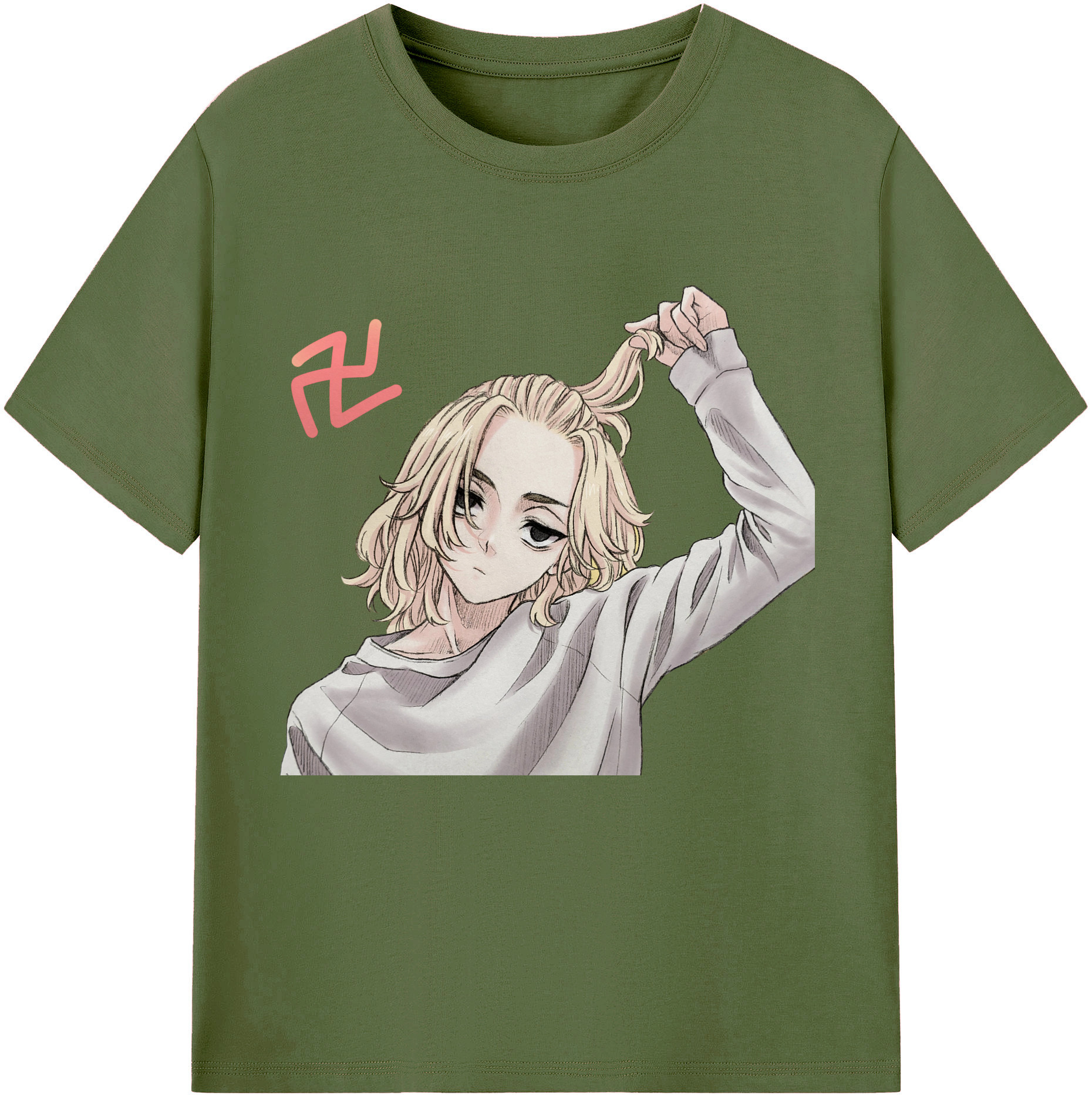 （画像用） 東京リベンジャーズ Tokyo Revengers 綿100％半袖Tシャツ（フロントプリント）